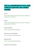 HPR 205 COMPREHENSIVE STUDY GUIDE&NewLine;COMPLETE QUESTIONS AND CORRECT&NewLine;ANSWERS&NewLine;