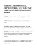 LETRS UNIT 7 ASSESSMENT TEST ALL&NewLine;SECTIONS 1 TO 8 2026 EXAM REVIEW STUDY&NewLine;GUIDE BUNDLED QUESTIONS AND ANSWERS&NewLine;PREMIUM