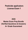 Pesticide Applicators License Exam 1 &ndash; Complete Certification Study Guide 2026