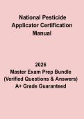 National Pesticide Applicator Certification Manual Exam 2026 &ndash; Complete Study Guide