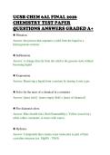 UCSB CHEM 6AL FINAL 2026&NewLine;CHEMISTRY TEST PAPER&NewLine;QUESTIONS ANSWERS GRADED A&plus;