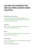 UGA MARK 3000 EXAMINATION STUDY&NewLine;SHEET 2026 VERIFIED QUESTION&ndash;ANSWER&NewLine;COLLECTION