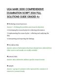 UGA MARK 3000 COMPREHENSIVE&NewLine;EXAMINATION SCRIPT 2026 FULL&NewLine;SOLUTIONS GUIDE GRADED A&plus;