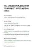 UGA MARK 3000 FINAL EXAM SCRIPT&NewLine;2026 COMPLETE SOLVED QUESTION&NewLine;SERIES