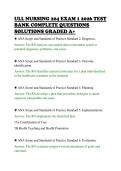 ULL NURSING 204 EXAM 1 2026 TEST&NewLine;BANK COMPLETE QUESTIONS&NewLine;SOLUTIONS GRADED A&plus;