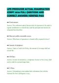 LIFE PRODUCER ACTUAL EXAMINATION&NewLine;SCRIPT 2026 FULL QUESTIONS AND&NewLine;CORRECT ANSWERS VERIFIED PASS