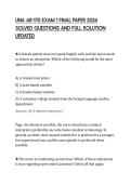 UNA AR-170 EXAM 1 FINAL PAPER 2026&NewLine;SOLVED QUESTIONS AND FULL SOLUTION&NewLine;UPDATED