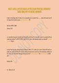 NICET LEVEL 1 WATER BASED LAYOUT EXAM PRACTICE 2026&vert;2027 &NewLine;QUESTIONS WITH VERIFIED ANSWERS