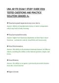 UNA AR-170 EXAM 1 STUDY GUIDE 2026&NewLine;TESTED QUESTIONS AND PRACTICE&NewLine;SOLUTION GRADED A&plus;