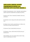 CNPR PHARMACEUTICAL SALES ACTUAL&NewLine;EXAM PAPER 2026 COMPLETE QUESTIONS&NewLine;WITH DETAILED VERIFIED CORRECT&NewLine;ANSWERS PROFESSIONAL CERTIFICATION&NewLine;PREPARATION FILE GRADED A&plus;&NewLine;