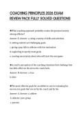COACHING CERTIFICATION EXAM PREP 2026&NewLine;TEST PAPER QUESTIONS AND ACCURATE&NewLine;ANSWERS