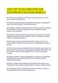 COAST EMT ACTUAL EXAM PAPER 2026&NewLine;QUESTIONS WITH SOLUTIONS GRADED A&plus;
