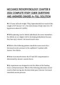 MCCANCE PATHOPHYSIOLOGY CHAPTER 8&NewLine;2026 COMPLETE STUDY GUIDE QUESTIONS&NewLine;AND ANSWERS GRADED A&plus; FULL SOLUTION&NewLine;