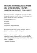 MCCANCE PATHOPHYSIOLOGY CHAPTER 8&NewLine;2026 LEARNING MATERIAL COMPLETE&NewLine;QUESTIONS AND ANSWERS 100&percnt; CORRECT&NewLine;