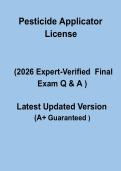Pesticide Applicator License Exam 2 2026 &ndash; Complete Certification Study Guide