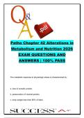 NSG 3280 Pathophysiology Chapter 42 Alterations in Metabolism and Nutrition Exam Review &ndash; 20 NCLEX Questions and Answers on Metabolic Stress&comma; Malnutrition&comma; Cachexia&comma; Basal Metabolic Rate & Metabolic Syndrome &vert; Galen College of Nursing