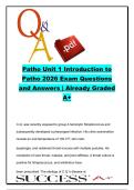 NSG 3280 Pathophysiology Unit 1 Introduction to Pathophysiology Exam Review &ndash; 20 NCLEX Questions and Answers on Disease Etiology&comma; Prevention Levels&comma; Diagnostic Testing & Disease Progression &vert; Galen College of Nursing