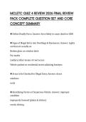 MCLETC QUIZ 4 REVIEW 2026 FINAL REVIEW&NewLine;PACK COMPLETE QUESTION SET AND CORE&NewLine;CONCEPT SUMMARY