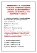2026-2027 NEWEST CPCU 540&colon; FINANCE FOR&NewLine;INSURANCE PROFESSIONALS EXAM &vert;&NewLine;ULTIMATE EXAM WITH CORRECT&NewLine;ANSWERS AND RATIONALES FOR&NewLine;CERTIFICATION SUCCESS