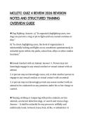 MCLETC QUIZ 4 REVIEW 2026 REVISION&NewLine;NOTES AND STRUCTURED TRAINING&NewLine;OVERVIEW GUIDE&NewLine;