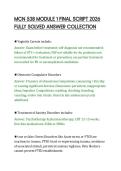 MCN 538 MODULE 1 FINAL SCRIPT 2026&NewLine;FULLY SOLVED ANSWER COLLECTION