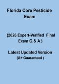 Florida Core Pesticide Exam 2026 &ndash; Complete Certification Study Guide
