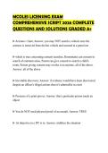 MCOLES LICENSING EXAM&NewLine;COMPREHENSIVE SCRIPT 2026 COMPLETE&NewLine;QUESTIONS AND SOLUTIONS GRADED A&plus;