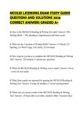 MCOLES LICENSING EXAM STUDY GUIDE&NewLine;QUESTIONS AND SOLUTIONS 2026&NewLine;CORRECT ANSWERS GRADED A&plus;
