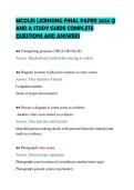 MCOLES LICENSING FINAL PAPER 2026 Q&NewLine;AND A STUDY GUIDE COMPLETE&NewLine;QUESTIONS AND ANSWERS&NewLine;