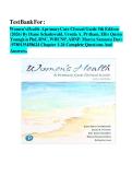 Test Bank For&colon; Women&rsquo;s Health- Aprimary Care Clinical Guide 5th Edition &NewLine;&lpar;2026&rpar; By Diane Schadewald&comma; Ursula A&period; Pritham&comma; Ellis Quinn &NewLine;Youngkin Phd&comma; RNC&comma; WHCNP&comma; ARNP&comma; Marcia Szmania Davi -9780135458624 Chapter 1-26 Complete Questions And &NewLine;Answers&period;