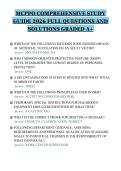 MCPPO COMPREHENSIVE STUDY&NewLine;GUIDE 2026 FULL QUESTIONS AND&NewLine;SOLUTIONS GRADED A&plus;&NewLine;
