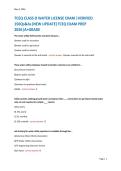 TCEQ CLASS D WATER LICENSE EXAM &vert;VERIFIED &NewLine;150Qs&As&vert;NEW UPDATE&vert;TCEQ EXAM PREP &NewLine;2026&vert;A&plus;GRADE 