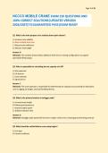 NCCCO MOBILE CRANE EXAM 150 QUESTIONS AND &NewLine;100&percnt; CORRECT SOLUTIONS&vert;UPDATED VERSION &NewLine;2026&sol;2027&rsqb;&excl;&excl;&excl;&vert;GUARANTEED PASS&vert;EXAM READY