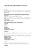 CECS 343 FINAL QUESTIONS AND ANSWERS