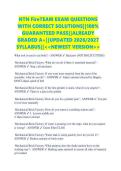 NTN FireTEAM EXAM QUESTIONS &NewLine;WITH CORRECT SOLUTIONS&vert;&vert;100&percnt; &NewLine;GUARANTEED PASS&vert;&vert;ALREADY &NewLine;GRADED A&plus;&vert;&vert;UPDATED 2026&sol;2027 &NewLine;SYLLABUS&vert;&vert;<<NEWEST VERSION>> 