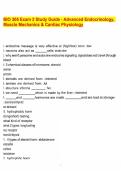 BIO 305 Exam 2 Study Guide - Advanced Endocrinology&comma; Muscle Mechanics & Cardiac Physiology