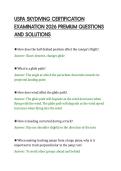 USPA SKYDIVING CERTIFICATION&NewLine;EXAMINATION 2026 PREMIUM QUESTIONS&NewLine;AND SOLUTIONS