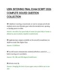 USPA SKYDIVING FINAL EXAM SCRIPT 2026&NewLine;COMPLETE SOLVED QUESTION&NewLine;COLLECTION