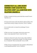 CONNECTICUT ALL LINES EXCEPT&NewLine;WORKERS COMP ADJUSTER&NewLine;COMPREHENSIVE TEST 2026 QUESTIONS&NewLine;WITH ANSWERS GRADED A&plus;