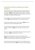 Constitution USA Exam questions and answers&NewLine;Graded A&plus;&NewLine;The harbor side company in California can be seen as a respected business&period; In&NewLine;what realm is harbor side an unlawful business&quest; How are the state and federal&NewLine;laws at odds&quest; -Harborside is growing medi