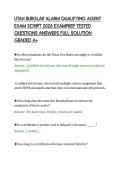 UTAH BURGLAR ALARM QUALIFYING AGENT&NewLine;EXAM SCRIPT 2026 EXAMPREP TESTED&NewLine;QUESTIONS ANSWERS FULL SOLUTION&NewLine;GRADED A&plus;