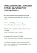 VA HIC LICENSE EXAM PREP 2 ACTUAL EXAM&NewLine;PAPER 2026 COMPLETE QUESTIONS&NewLine;SOLUTIONS GRADED A&plus;