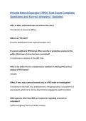 Private Patrol Operator &lpar;PPO&rpar; Test Exam Complete&NewLine;Questions and Correct Answers&vert; Updated