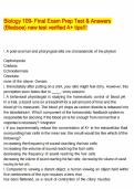 Biology 109- Final Exam Prep Test & Answers &lpar;Bledsoe&rpar; new test verified A&plus; tips&excl;&excl;&excl;
