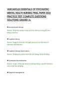 VARCAROLIS ESSENTIALS OF PSYCHIATRIC&NewLine;MENTAL HEALTH NURSING FINAL PAPER 2026&NewLine;PRACTICE TEST COMPLETE QUESTIONS&NewLine;SOLUTIONS GRADED A&plus;