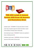 PNB 2265 Lymph & Immune System &ndash; 400&plus; Immunology&comma; Adaptive Immunity&comma; Complement System&comma; Antibodies & Lymphatic Physiology Questions and Answers &vert; 2026