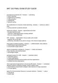 MKT 343 FINAL EXAM STUDY GUIDE