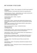 MKT 343 EXAM 1 STUDY GUIDE