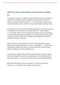 CRJS 475 exam 2 Questions and answers Graded&NewLine;A&plus;