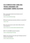 ITLS COMPLETE STUDY GUIDE 2026&NewLine;TRAUMA ASSESSMENT AND&NewLine;MANAGEMENT VERIFIED SOLUTIONS&NewLine;